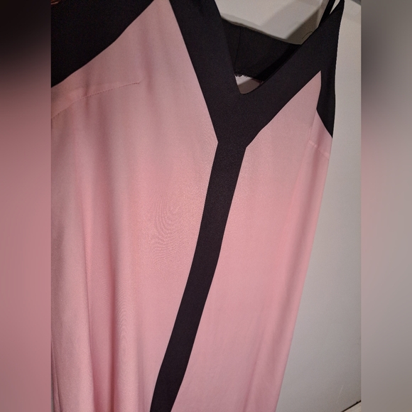 3/$15 Shien XL pink and black relaxed fit sleeveless maxi dress - Picture 2 of 7